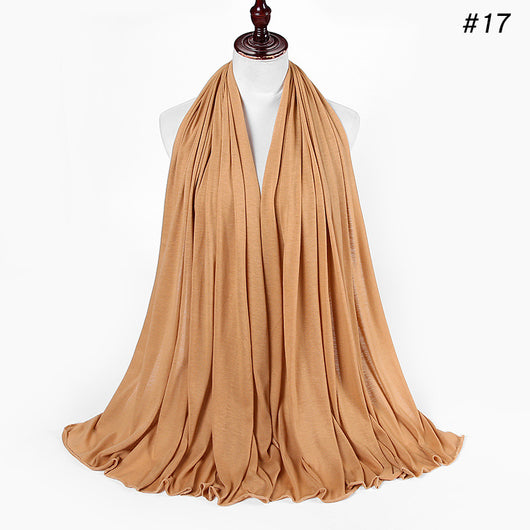 Pañoleta Jersey de Algodón para Mujer - 30 Colores - Ideal para Otoño e Invierno - Image 18