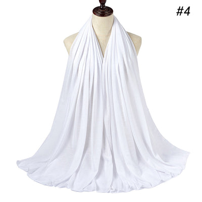 Pañoleta Jersey de Algodón para Mujer - 30 Colores - Ideal para Otoño e Invierno - Image 5