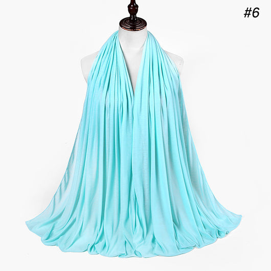 Pañoleta Jersey de Algodón para Mujer - 30 Colores - Ideal para Otoño e Invierno - Image 7