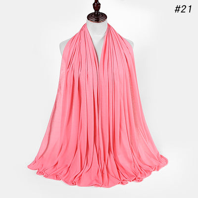 Pañoleta Jersey de Algodón para Mujer - 30 Colores - Ideal para Otoño e Invierno - Image 22
