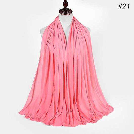 Pañoleta Jersey de Algodón para Mujer - 30 Colores - Ideal para Otoño e Invierno - Image 22