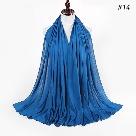 Pañoleta Jersey de Algodón para Mujer - 30 Colores - Ideal para Otoño e Invierno - Image 15