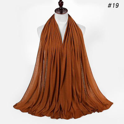 Pañoleta Jersey de Algodón para Mujer - 30 Colores - Ideal para Otoño e Invierno - Image 20