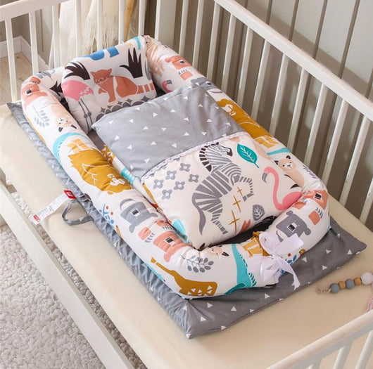 Cuna Portátil Antipreisión para Recién Nacido - Cama de Viaje Biomimética Plegable - Image 22