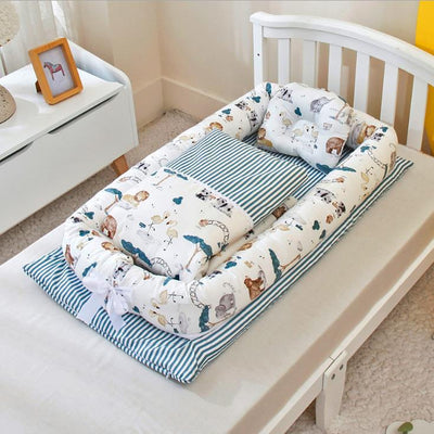 Cuna Portátil Antipreisión para Recién Nacido - Cama de Viaje Biomimética Plegable - Image 26