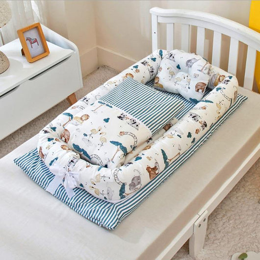Cuna Portátil Antipreisión para Recién Nacido - Cama de Viaje Biomimética Plegable - Image 26