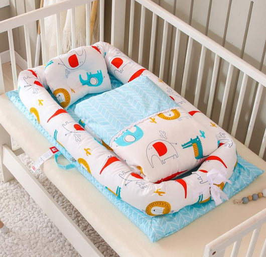 Cuna Portátil Antipreisión para Recién Nacido - Cama de Viaje Biomimética Plegable - Image 25