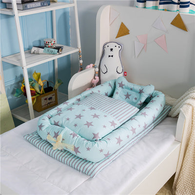 Cuna Portátil Antipreisión para Recién Nacido - Cama de Viaje Biomimética Plegable - Image 39