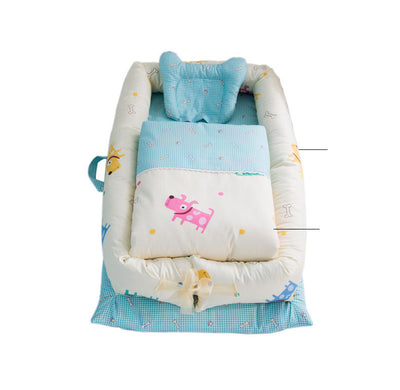 Cuna Portátil Antipreisión para Recién Nacido - Cama de Viaje Biomimética Plegable - Image 41