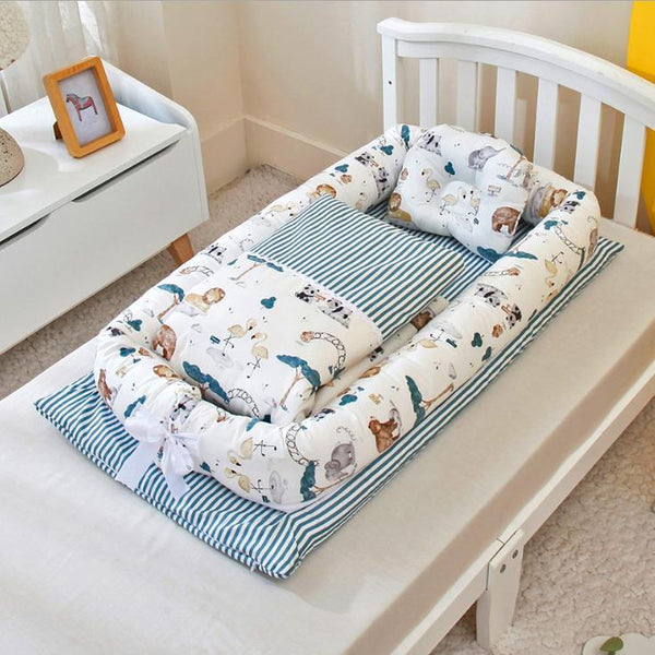 Cuna Portátil Antipreisión para Recién Nacido - Cama de Viaje Biomimética Plegable - Image 20