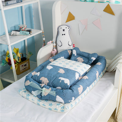 Cuna Portátil Antipreisión para Recién Nacido - Cama de Viaje Biomimética Plegable - Image 4