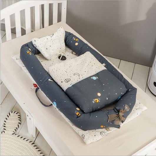 Cuna Portátil Antipreisión para Recién Nacido - Cama de Viaje Biomimética Plegable - Image 7