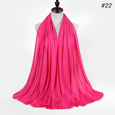 Pañoleta Jersey de Algodón para Mujer - 30 Colores - Ideal para Otoño e Invierno - Image 23