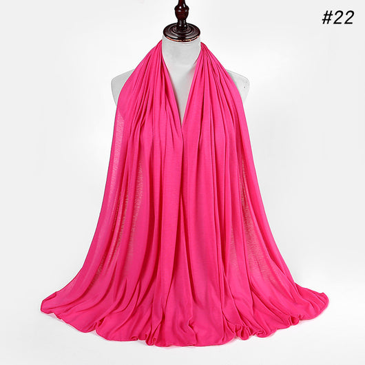 Pañoleta Jersey de Algodón para Mujer - 30 Colores - Ideal para Otoño e Invierno - Image 23
