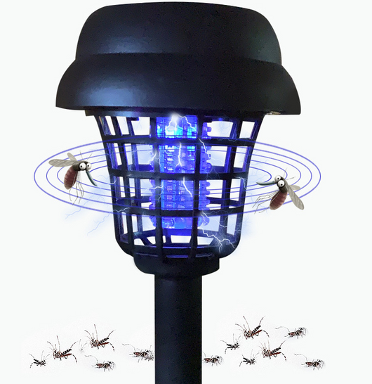 Lámpara Solar Antimosquitos LED con Luz Blanca y Ultravioleta para Jardín - Image 11