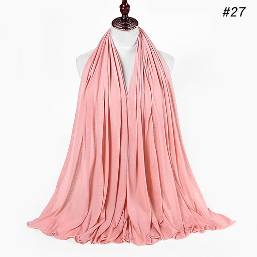 Pañoleta Jersey de Algodón para Mujer - 30 Colores - Ideal para Otoño e Invierno - Image 28