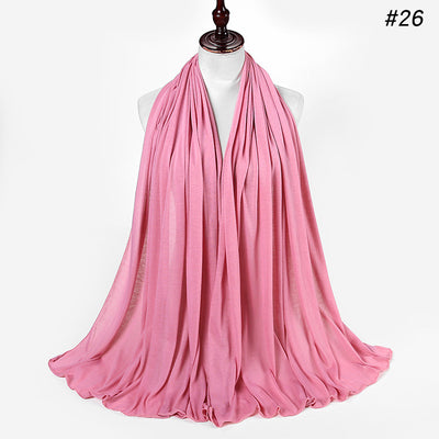 Pañoleta Jersey de Algodón para Mujer - 30 Colores - Ideal para Otoño e Invierno - Image 27
