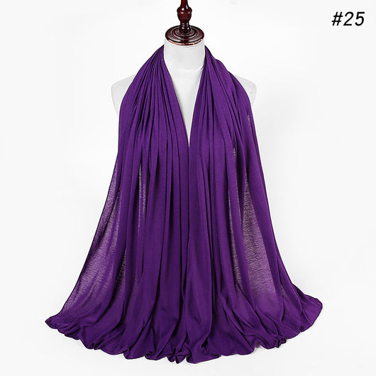 Pañoleta Jersey de Algodón para Mujer - 30 Colores - Ideal para Otoño e Invierno - Image 26