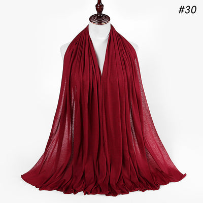 Pañoleta Jersey de Algodón para Mujer - 30 Colores - Ideal para Otoño e Invierno - Image 31