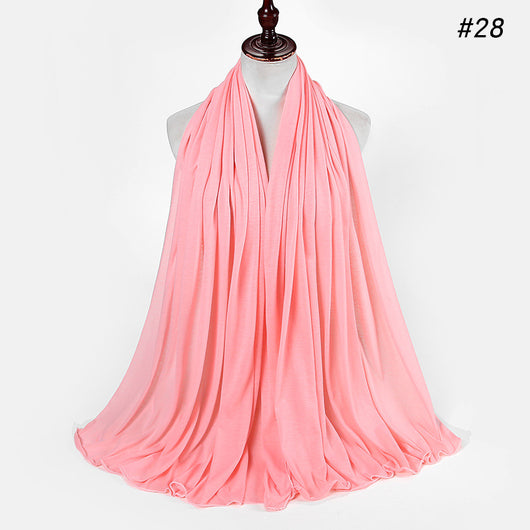 Pañoleta Jersey de Algodón para Mujer - 30 Colores - Ideal para Otoño e Invierno - Image 29