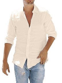 Camisa Urbana de Manga Larga con Solapa para Hombre - Image 12