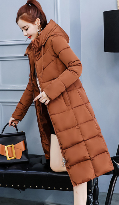 Abrigo Acolchado de Algodón para Mujer - Chaqueta Térmica Larga Entallada - Image 9