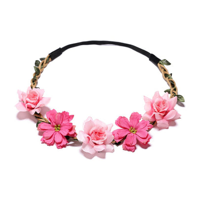 Diadema Floral Gesang Rosa Pequeña - Image 4