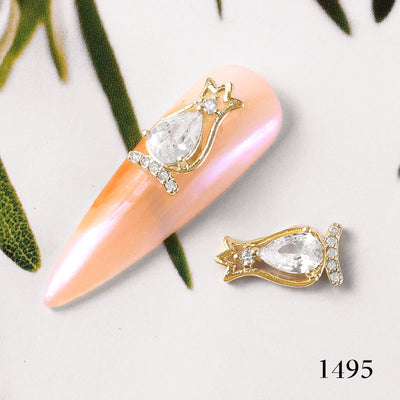 Cadena de Diamantes y Perlas para Uñas con Circonitas de Lujo - Image 23