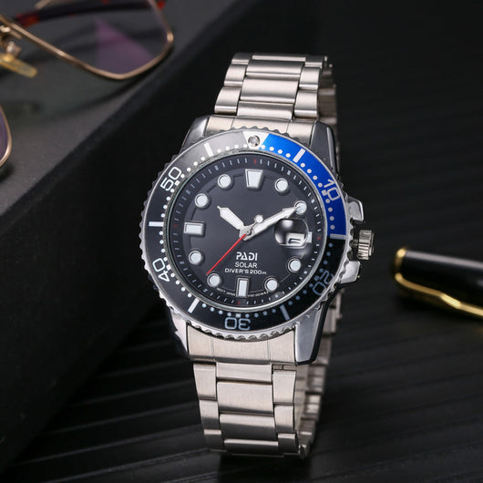 Reloj de Negocios para Hombre Cuarzo Acero Inoxidable Tres Agujas - Image 18