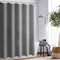 Cortina de Baño Gris Imitación Lino Impermeable - Diseño Moderno Ancho para Bañera