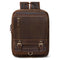 Mochila de Cuero Retro para Hombre - Bolsa Escolar de Piel Genuina Estilo Vintage