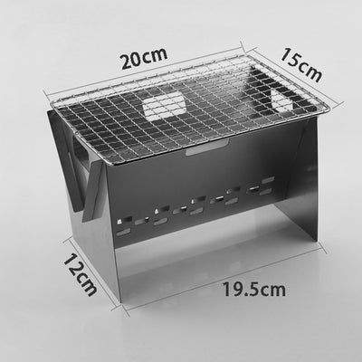 Parrilla Portátil de Acero Inoxidable Plegable - Estufa de Camping Compacta - Image 4