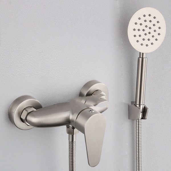 Grifo de Ducha Acero Inoxidable con Válvula Mezcladora