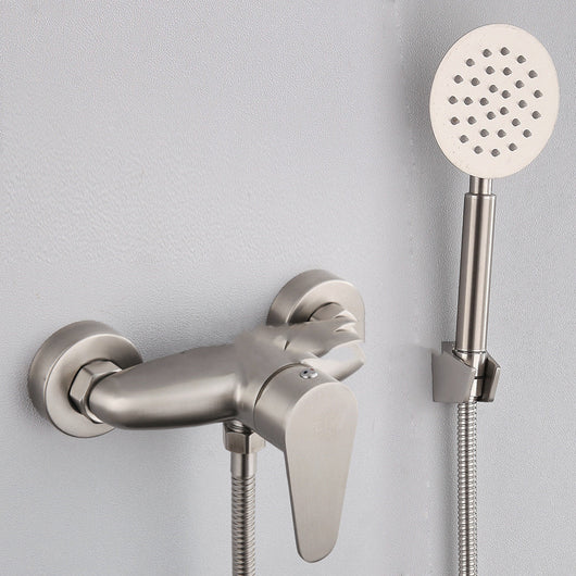 Grifo de Ducha Acero Inoxidable con Válvula Mezcladora