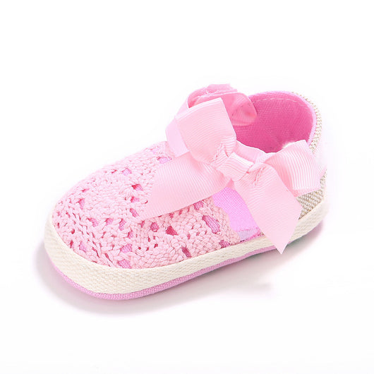 Sandalias Princesa para Bebé Niña con Moño - Zapatos de Suela Blanda - Image 3