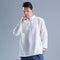 Camisa Retro Suelta con Corte Inclinado