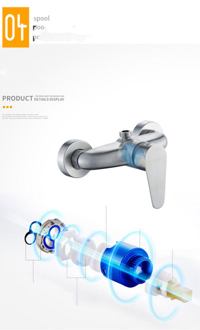 Válvula Mezcladora Empotrada de Acero Inoxidable para Ducha, Baño e Inodoro - Image 13