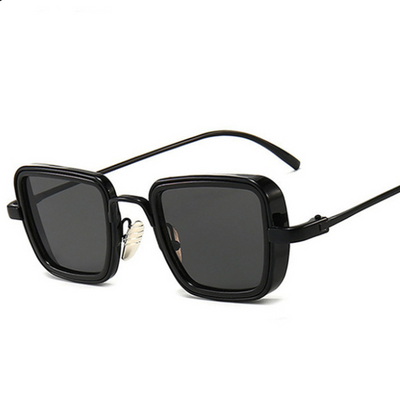 Gafas de Sol Steampunk Vintage para Hombre Marco Metal Cuadrado - Image 10