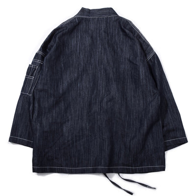 Cardigan Kimono Denim Bordado Estilo Japonés - Image 7