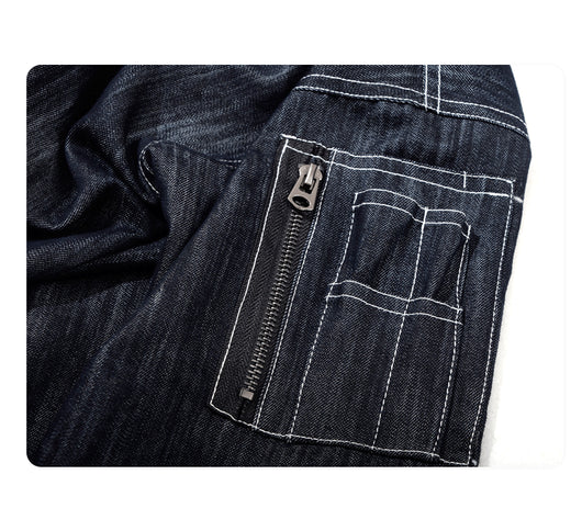 Cardigan Kimono Denim Bordado Estilo Japonés - Image 11