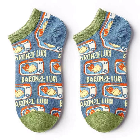 Calcetines Ilustrados con Gatos Franceses - Diseño Lolita Kawaii para Mujer - Image 5