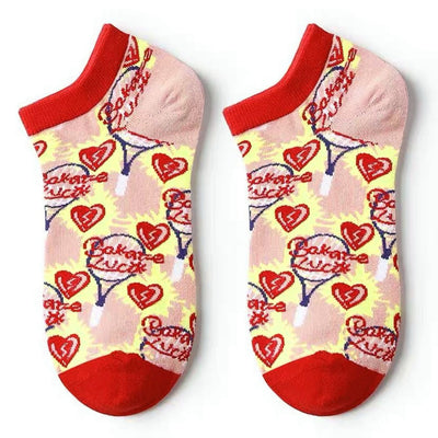 Calcetines Ilustrados con Gatos Franceses - Diseño Lolita Kawaii para Mujer - Image 6