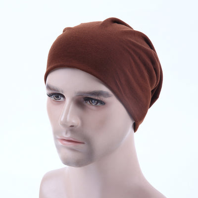 Gorro de Algodón Puro Colores Lisos Otoño Invierno - Image 6