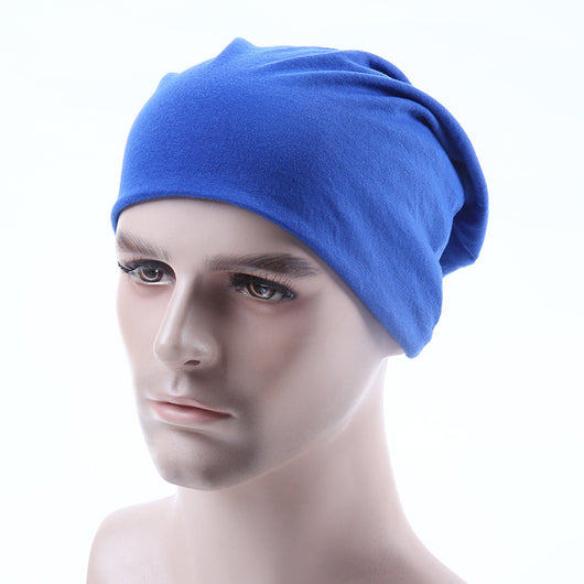 Gorro de Algodón Puro Colores Lisos Otoño Invierno - Image 4
