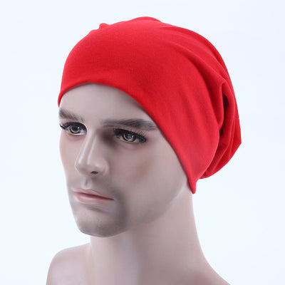 Gorro de Algodón Puro Colores Lisos Otoño Invierno - Image 9