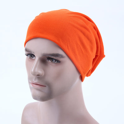 Gorro de Algodón Puro Colores Lisos Otoño Invierno - Image 18