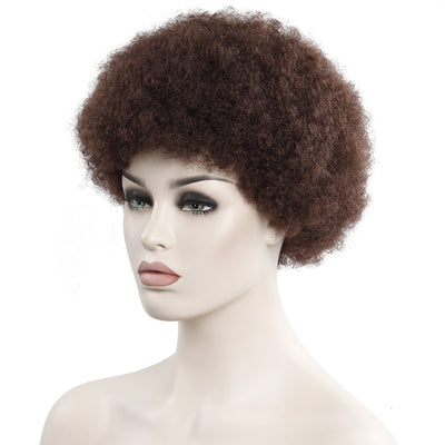 Peluca Corta Rizada Afro 6 Pulgadas - Cabello Natural Explosivo - Image 2
