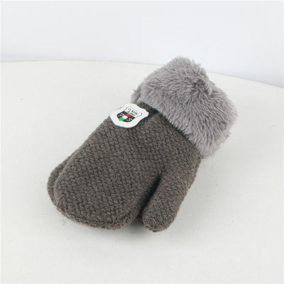 Guantes Tejidos de Lana Gruesa para Niños - Manoplas Cálidas y Suaves - Image 4