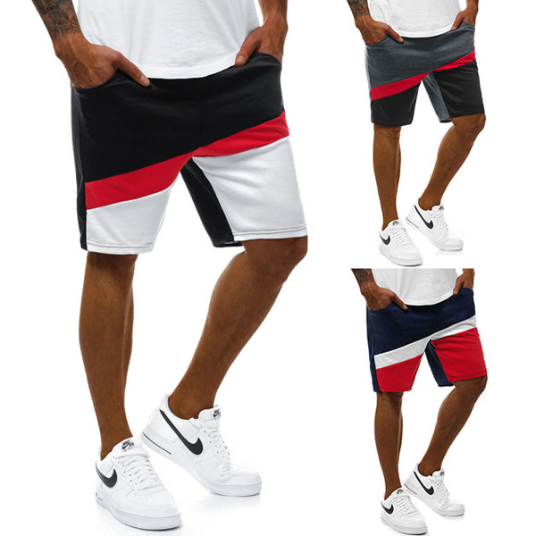 Pantalones Cortos Deportivos Talla Grande con Bloques de Color