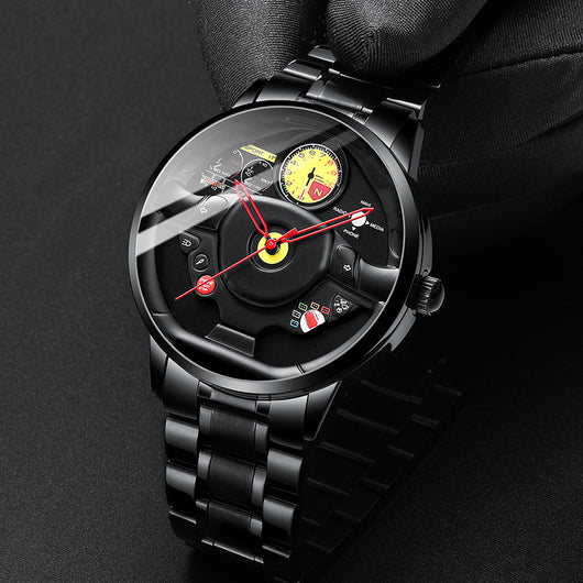 Reloj de Pulsera con Diseño de Volante 3D - Image 6